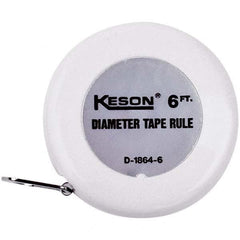 Keson - Diameter Tape Measures Minimum Measurement (Inch): 1/2 Minimum Measurement (Decimal Inch): 0.0010 - A1 Tooling