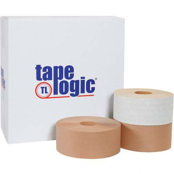 Tape Logic - Pack of (8) 375' Rolls 3" Kraft (Color) Water Activated Adhesive Packaging Tape - A1 Tooling