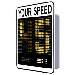 TAPCO - "Your Speed," 42" Wide x 30" High Aluminum Face/Polycarbonate Housing Speed Limit Sign - A1 Tooling