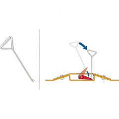 TAPCO - Speed Bumps, Parking Curbs & Accessories Type: Lock Down Tool Length (Inch): 27 - A1 Tooling