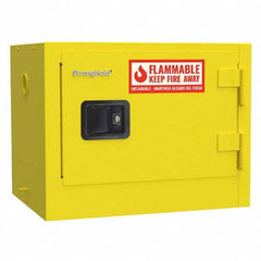 Strong Hold - Safety Cabinets Hazardous Chemical Type: Flammable and Combustible Liquids Color: Yellow - A1 Tooling