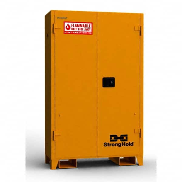 Strong Hold - Safety Cabinets Hazardous Chemical Type: Flammable and Combustible Liquids Color: Yellow - A1 Tooling