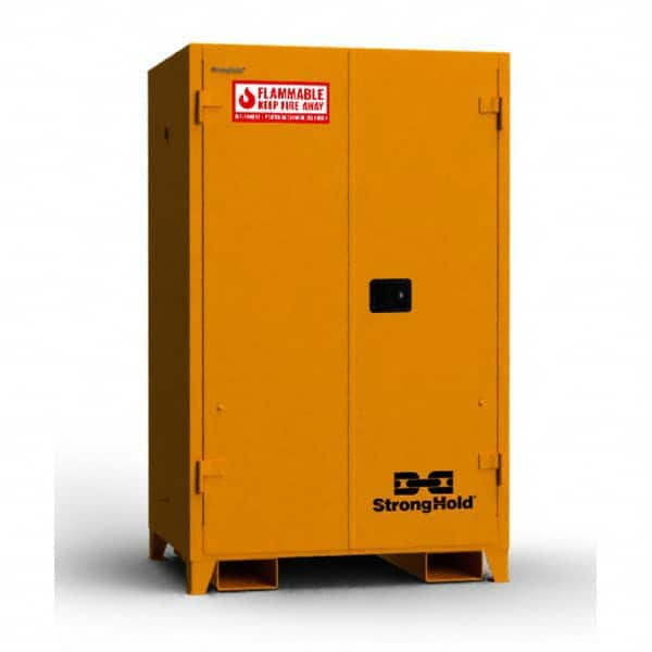 Strong Hold - Safety Cabinets Hazardous Chemical Type: Flammable and Combustible Liquids Color: Yellow - A1 Tooling