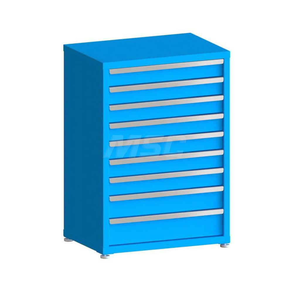 Modular Steel Storage Cabinet: 9 Drawer, Keyed