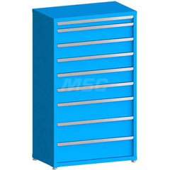 Modular Steel Storage Cabinet: 9 Drawer, Keyed