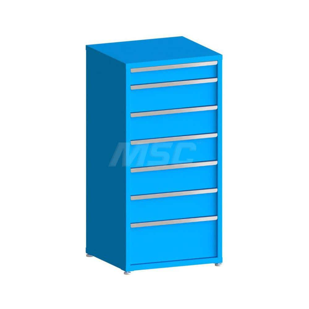 Modular Steel Storage Cabinet: 7 Drawer, Keyed