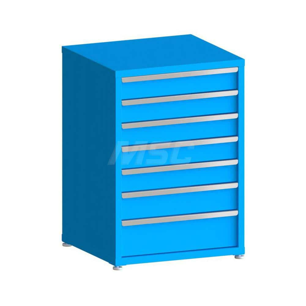 Modular Steel Storage Cabinet: 7 Drawer, Keyed