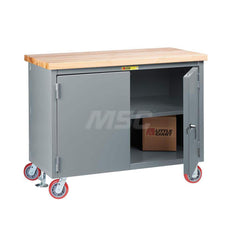 Mobile Work Benches; Bench Type: Mobile Workbench Cabinet; Edge Type: Straight; Depth (Inch): 24; Leg Style: Fixed; Load Capacity (Lb. - 3 Decimals): 3000; Color: Gray; Maximum Height (Inch): 38-3/4; Minimum Height (Inch): 38-3/4; Work Bench Material: Ste