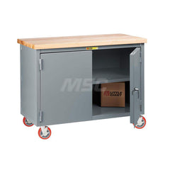 Mobile Work Benches; Bench Type: Mobile Workbench Cabinet; Edge Type: Straight; Depth (Inch): 24; Leg Style: Fixed; Load Capacity (Lb. - 3 Decimals): 3000; Color: Gray; Maximum Height (Inch): 38-3/4; Minimum Height (Inch): 38-3/4; Work Bench Material: Ste