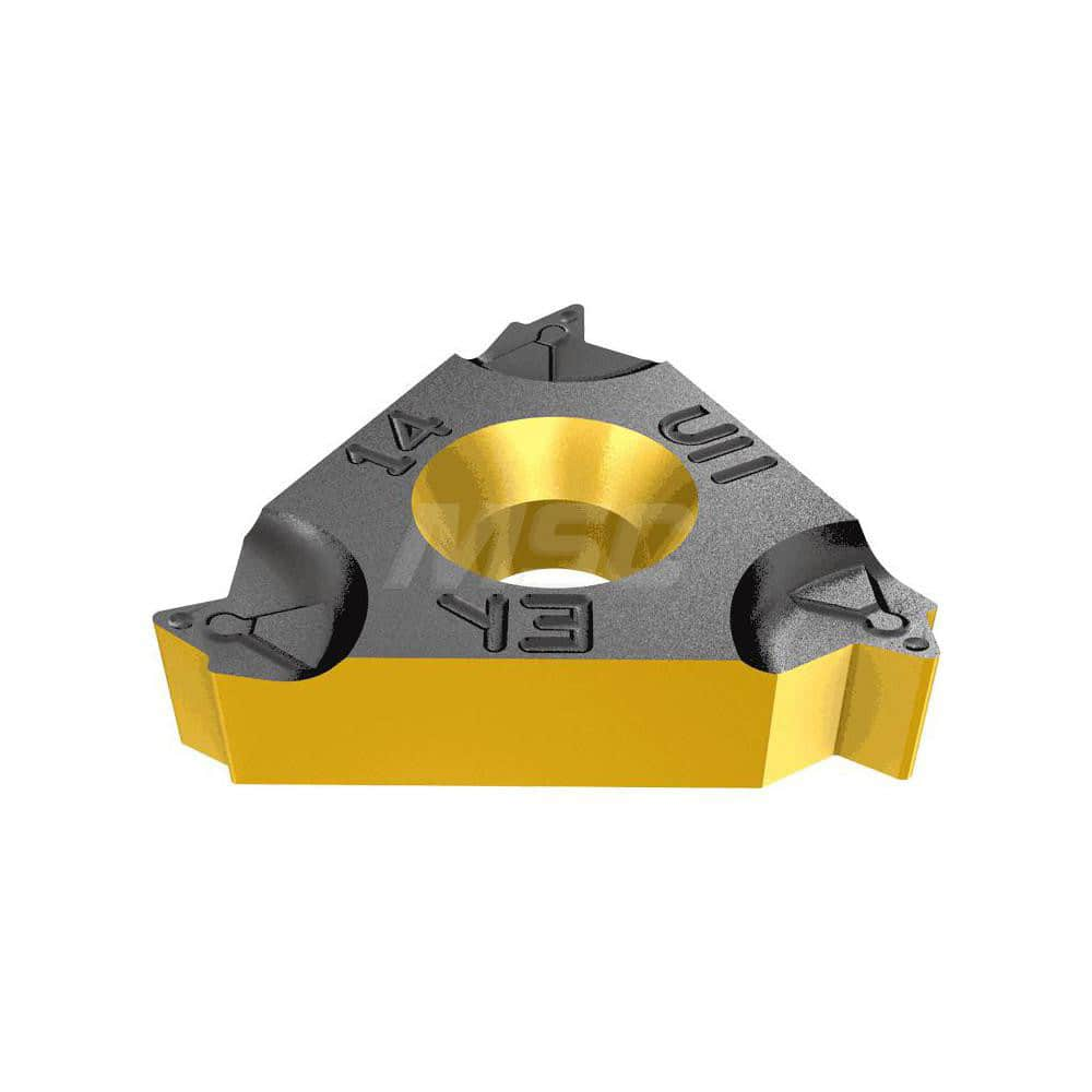 Laydown Threading Inserts; Insert Style: 16ER; Insert Size Code: 16; Insert Material: Solid Carbide; Manufacturer Grade: IC250; Threads Per Inch: 24; Thread Type: External; Thread Standard: UN; Insert Hand: Right Hand; Included Angle: 60; Chipbreaker: Z;