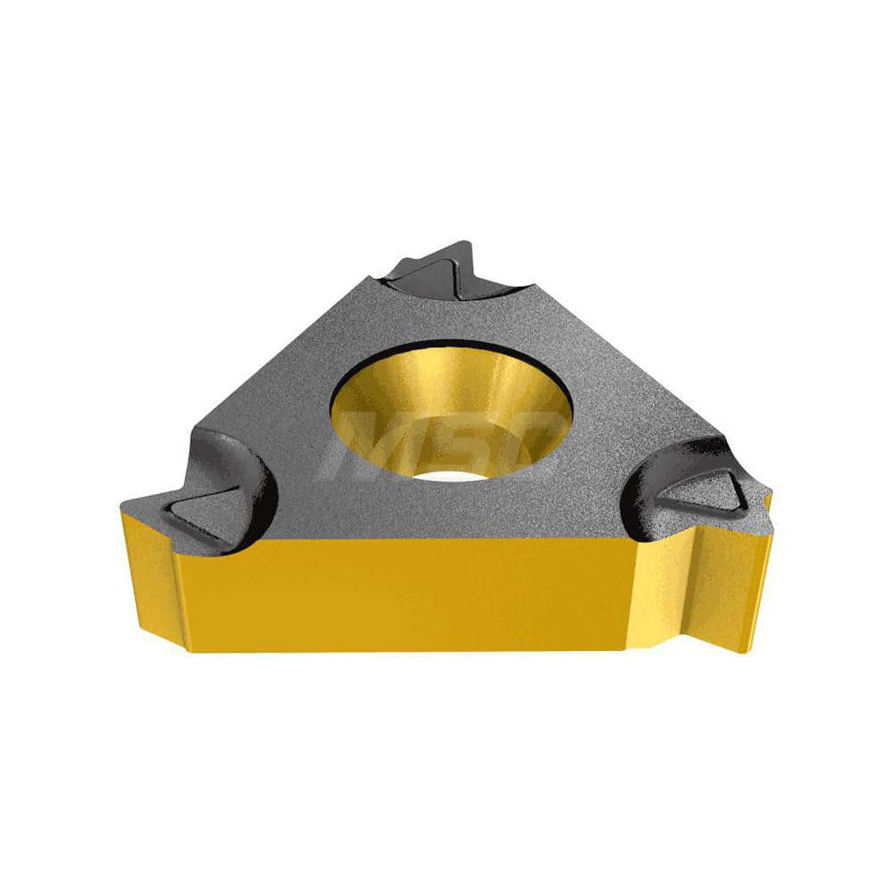 Laydown Threading Inserts; Insert Style: 16ER; Insert Size Code: 16; Insert Material: Solid Carbide; Manufacturer Grade: IC250; Threads Per Inch: 19; Thread Type: External; Thread Standard: BSPT; Insert Hand: Right Hand; Included Angle: 60; Chipbreaker: Z