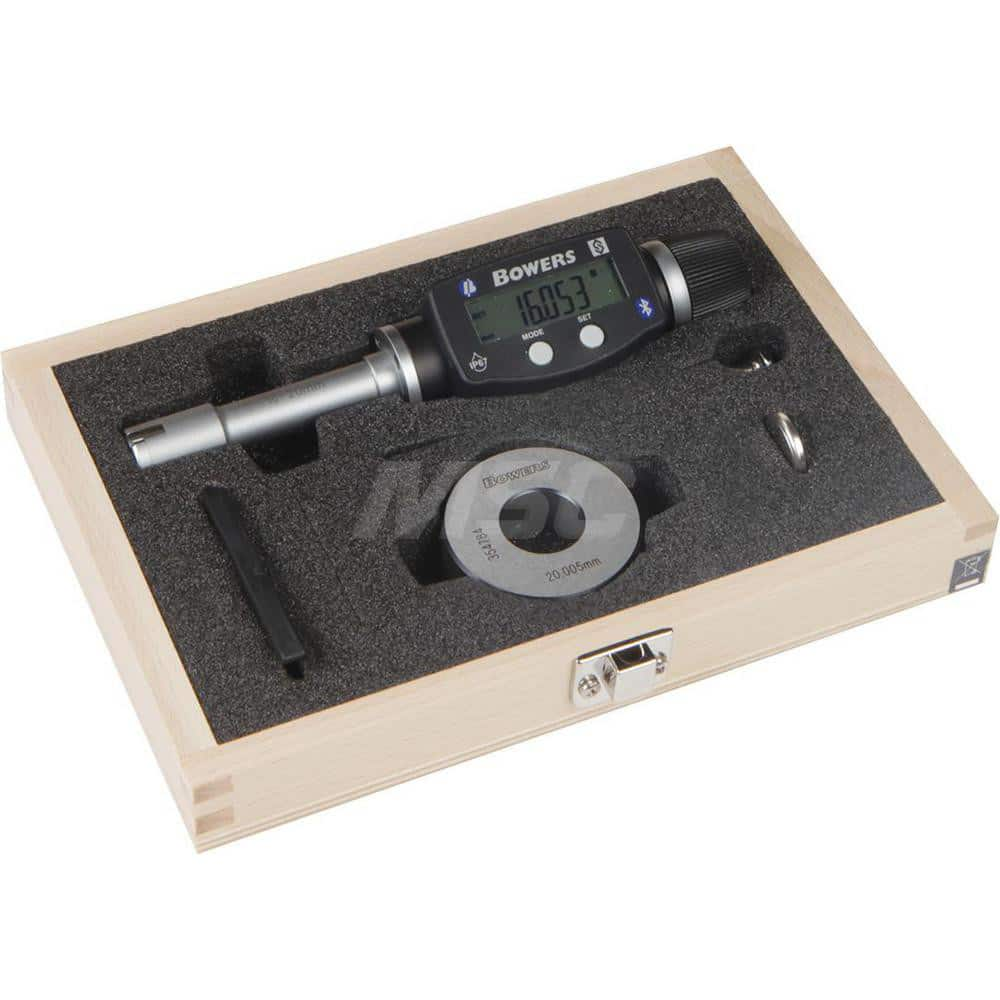 Electronic Bore Gages; Maximum Measurement: 0.75; Minimum Measurement (Decimal Inch): 1; Accuracy: 0.00015″; Pistol Grip: No; Gage Depth (Inch): 2.440″; Material: Tungsten Carbide; Batteries Included: Yes; Number Of Batteries: 1; Battery Size: 3V; Battery