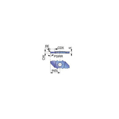 Grooving Insert: JXPGYes SH725, Solid Carbide TiAlN Finish, Right Hand, 0.079″ Cutting Width, Series JXPG