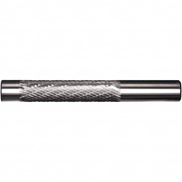 Precision Twist Drill - 1/8" Cut Diam, 1/8" Shank Diam, Carbide Double Cut Cylinder Burr with Pilot - A1 Tooling