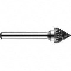 Precision Twist Drill - 1/8" Cut Diam, 1/8" Shank Diam, Carbide Double Cut 60° Angle Burr - A1 Tooling