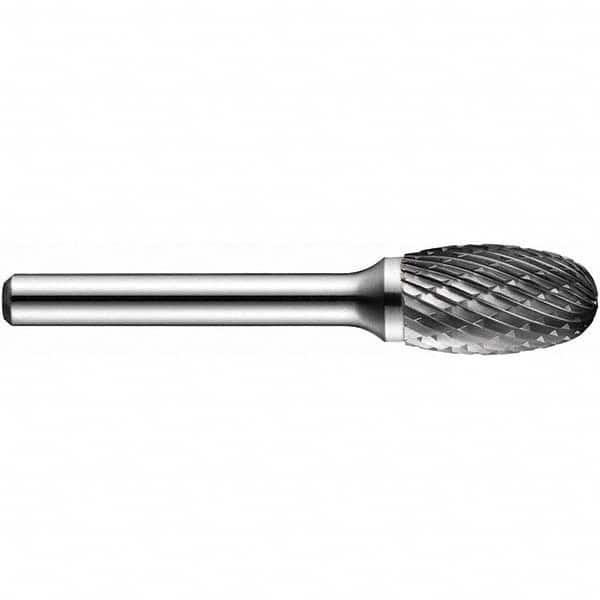 Precision Twist Drill - 1/8" Cut Diam, 1/4" Shank Diam, Carbide Double Cut Ball Burr - A1 Tooling