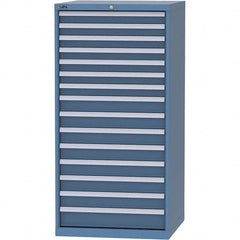 Modular Steel Storage Cabinet: 28-1/2″ Deep 440 lb Capacity, 15 Drawer