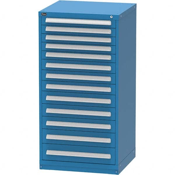 Modular Steel Storage Cabinet: 30″ Wide, 27-3/4″ Deep, 59″ High 440 lb Capacity, 13 Drawer