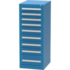 Modular Steel Storage Cabinet: 27.7969″ Deep, 59″ High 440 lb Capacity, 9 Drawer