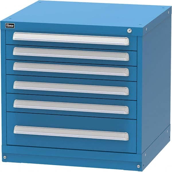 Modular Steel Storage Cabinet: 30″ Wide, 27.7969″ Deep, 30″ High 440 lb Capacity, 6 Drawer