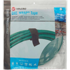 Velcro Brand - Cable Ties; Cable Tie Type: Reusable Cable Tie ; Material: Hook and Loop ; Color: Green ; Overall Length (Feet): 75 ; Overall Length (Decimal Inch): 300.00000 ; Maximum Bundle Diameter (Inch): 0.75 - Exact Industrial Supply