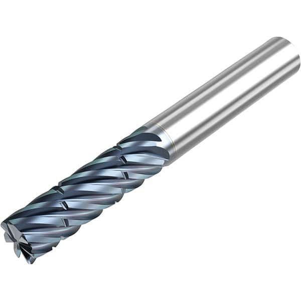 Niagara Cutter - 1/2" Diam 7 Flute Solid Carbide 0.03" Corner Radius End Mill - A1 Tooling