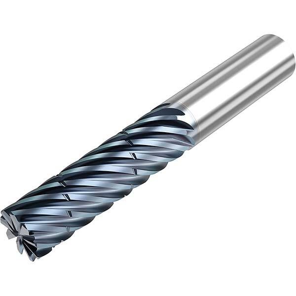 Niagara Cutter - 5/8" Diam 9 Flute Solid Carbide 0.03" Corner Radius End Mill - A1 Tooling