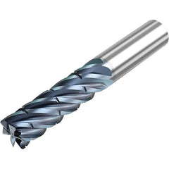 Niagara Cutter - 5/8" Diam 6 Flute Solid Carbide 0.06" Corner Radius End Mill - A1 Tooling