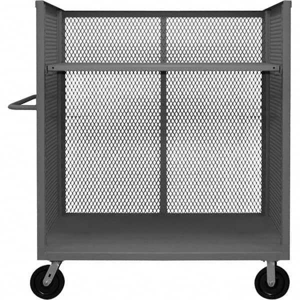 Durham - 3,000 Lb Capacity 1-Shelf 3-Sided Mesh Truck - A1 Tooling