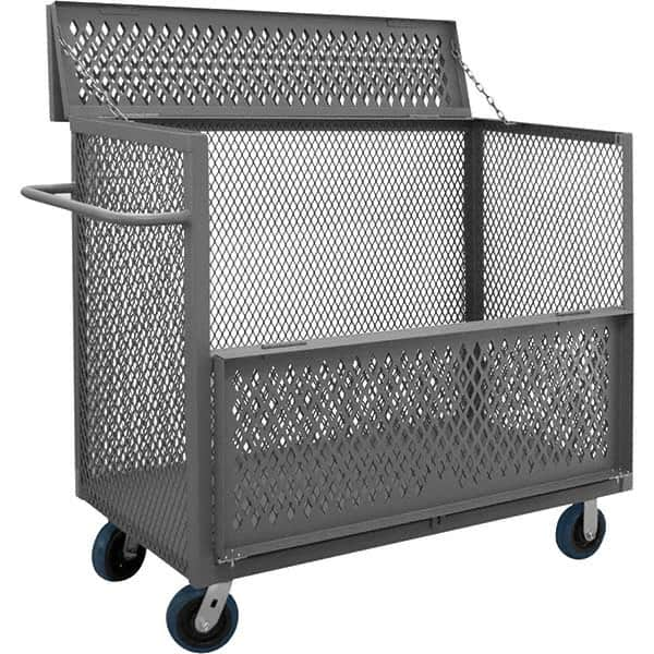 Durham - 3,600 Lb Capacity 1-Shelf 3-Sided Mesh Truck - A1 Tooling