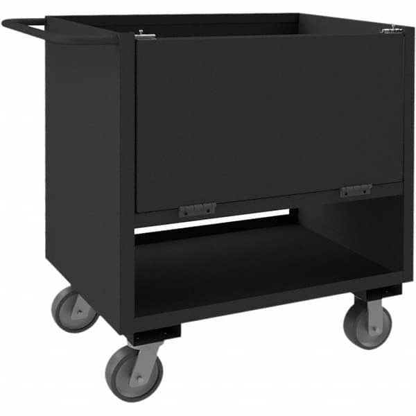 Durham - 2,000 Lb Capacity 2-Shelf 4-Sided Solid Box Truck - A1 Tooling