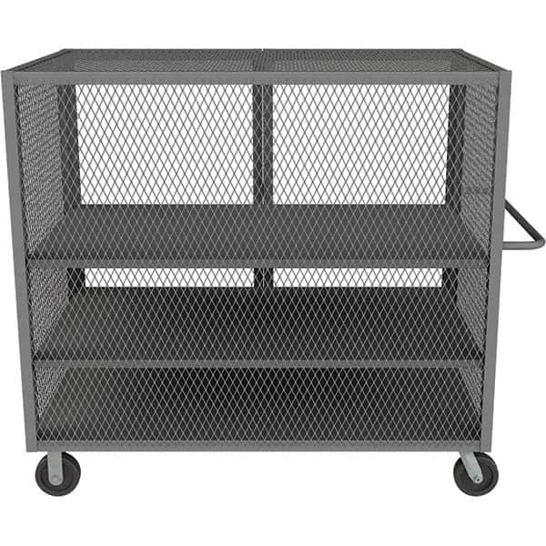 Durham - 2,000 Lb Capacity 3-Shelf Security Mesh Truck - A1 Tooling