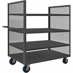 Durham - 2,000 Lb Capacity 4-Shelf 2-Sided Mesh Truck - A1 Tooling