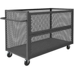 Durham - 1,400 Lb Capacity 1-Shelf 3-Sided Mesh Truck - A1 Tooling