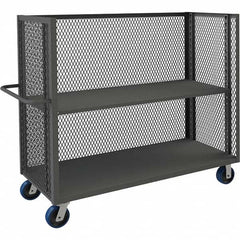 Durham - 3,000 Lb Capacity 3-Shelf 3-Sided Mesh Truck - A1 Tooling