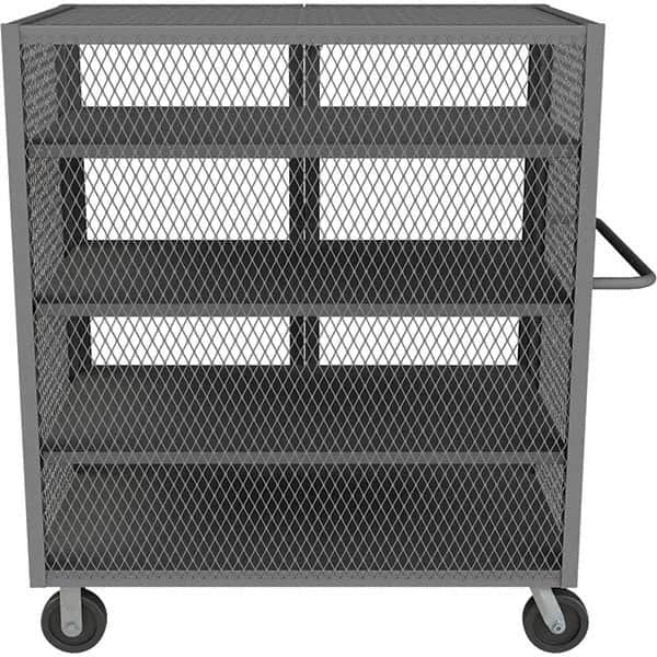 Durham - 2,000 Lb Capacity 4-Shelf Security Mesh Truck - A1 Tooling