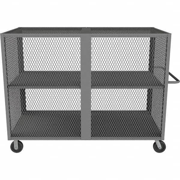 Durham - 2,000 Lb Capacity 2-Shelf Security Mesh Truck - A1 Tooling