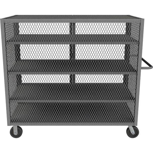 Durham - 2,000 Lb Capacity 4-Shelf Security Mesh Truck - A1 Tooling