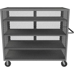 Durham - 2,000 Lb Capacity 4-Shelf Security Mesh Truck - A1 Tooling