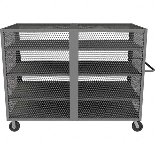 Durham - 2,000 Lb Capacity 4-Shelf Security Mesh Truck - A1 Tooling