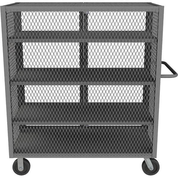 Durham - 2,000 Lb Capacity 4-Shelf Security Mesh Truck - A1 Tooling