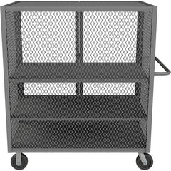 Durham - 2,000 Lb Capacity 3-Shelf Security Mesh Truck - A1 Tooling