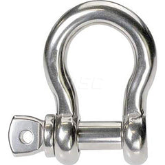 Shackle: Screw Pin Stainless Steel, 1/4″ Pin Dia