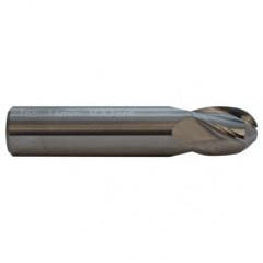 3/8 TuffCut GP Stub Length 4 Fl Ball Nose TiAlN Coated Center Cutting End Mill - A1 Tooling