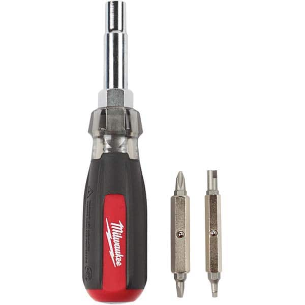 Milwaukee Tool - Bit Screwdrivers Type: Multi-Bit Screwdriver Tip Type: Phillips ; Square; Slotted - A1 Tooling