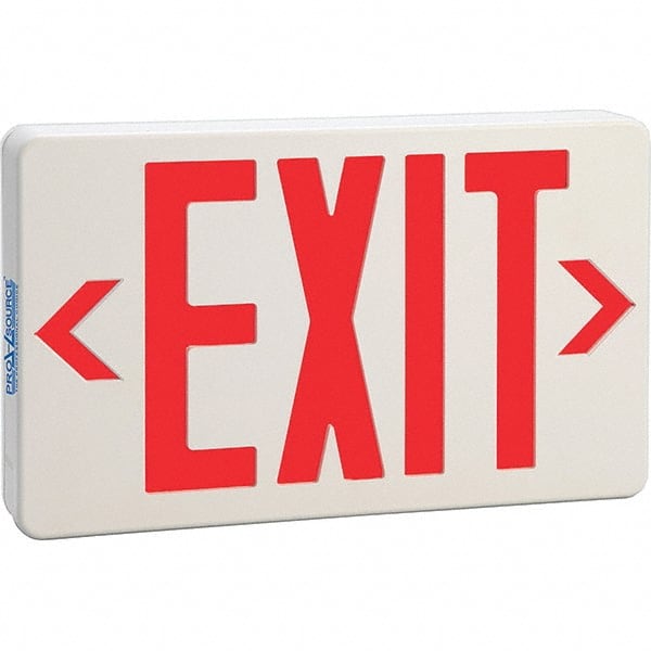 PRO-SOURCE - Illuminated Exit Signs Number of Faces: 1 Letter Color: Red - A1 Tooling