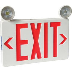 PRO-SOURCE - Combination Exit Signs Mounting Type: Universal Mount Number of Faces: 1; 2 - A1 Tooling