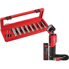 Milwaukee Tool - Annular Cutter Sets Minimum Cutter Diameter (Inch): 9/16 Maximum Cutter Diameter (Inch): 1-1/16 - A1 Tooling