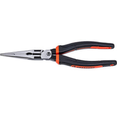 Crescent - Long Nose Pliers; Type: Long Nose ; Head Style: Straight ; Jaw Length (Inch): 3 ; Jaw Width (Inch): 0.16 ; Jaw Type: Long Nose ; SideCutting: NonSide Cutting - Exact Industrial Supply