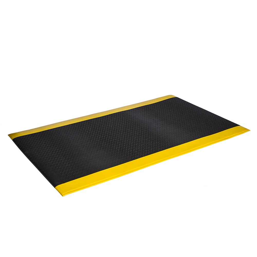 Crown Matting - Anti-Fatigue Matting; Dry or Wet Environment: Dry ; Length (Feet): 12.000 ; Width (Inch): 36 ; Width (Feet): 3.00 ; Thickness (Inch): 9/16 ; Surface Pattern: Diamond-Plate - Exact Industrial Supply